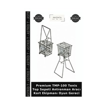 Premium Tmp-100 Tenis Top Sepeti Antrenman Aracı Kort Ekipmanı Oyun Gereci