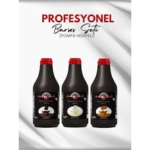 3'lü Profesyonel Barsos Avantaj Paketi Beyaz Çikolata-siyah Çikolata -toffe Karamel 3x2,5kg