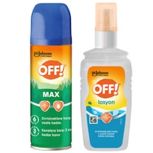 Johnson Off Max Kene Sinekkovar Vücut Spreyi 100ml + Sivrisinek Kovar Vücut Losyonu 100ml