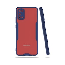 Newface  Samsung  Uyumlu Galaxy A02s Kılıf Platin Silikon - Lacivert