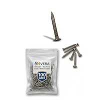 16 Mm Oluklu Mobilya & Ahşap Çivisi 100 Adet - Nikel Kaplama Sert Çelik Çıta & Hobi Çivisi 5 X 5 Cm