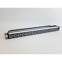 Argosy 16 Port Erkek Xlr Patchbay Panel DP-00-0016