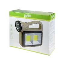 Panther Pt-2209 Usb Şarjlı Solar El Feneri Bej