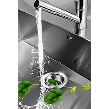 Paslanmaz 11cm Çapında Paslanmaz Çelik Büyük Boy Seyyar Kaliteli Lavabo Süzgeci 5 Adet 1410