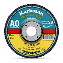 Karbosan Premium Line Flap Disk Zımpara 10 Adet 60 Kum 115 X 22.23 Mm