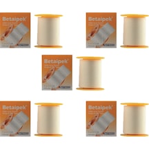 Betasan Betaipek Flaster İpek Sabitleme Bandı 5 M x 5 CM 5 Kutu