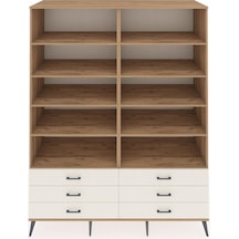 Kronos Gardrop 10 Raflı 6 Çekmeceli 176x59x221 Çam-çam/aytaşı Çam/aytaşı