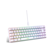 Reedark 68 Tuşlu Rgb Aydınlatmalı Taşınabilir Oyun Klavyesi - Siyah/beyaz Seçenekli