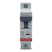 12 Adet Federal 1x20 A C Tipi 4.5ka Otomatik Sigorta Fm4 9eg-c0431-sd20