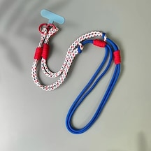 Elmpaly Üçlü Fonksiyonlu Royal Blue Telefon Tasmağı Klipsli Güvenli Pratik Taşıma