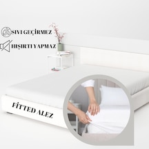Yatak Alez-çift Kişilik Sıvı Geçirmez Yatak Koruyucu Alez Beyaz