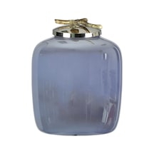Vitale AK.jb0184 İnci Vazo 23 x 13 x 34 CM Mavi