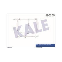 KALE OTO Radyatör 390200 Klima Radyatörü Yaris Yarıs Verso Al Al 520X318X16