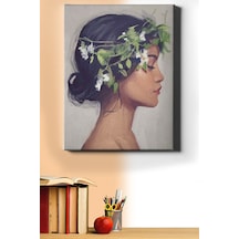 Webstyle Sayılarla Boyama Seti Kasnaklı Çiçek Taçlı Kadın 50 X 65 Cm