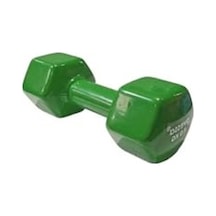 Yeşil Renkli Vinil Kaplama Dambıl, 8 Kg Ağırlık