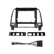 Govimaks Hyundaı Santafe 2006-2012 Uyumlu 9" Siyah Androıd Multimedya Çerçevesi - Soket