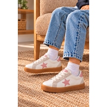 Çocuk Esnek Sneaker Pembe/beyaz