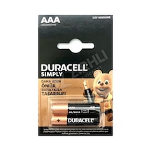 Duracell İnce Pil Aaa 2'li