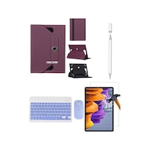 Huawei Matepad 12 X Uyumlu 4in1 Set Klavye Mouse Kılıf Kalem Ekran Koruyucu