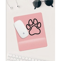 Pembe Pati Desenli Bilek Destekli Mousepad Ergonomik Ve Kaymaz Mouse Pad