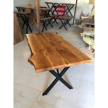 Bintaşmobilya Doğal Ceviz Ağacı Kütük Masa 150X85.Cm