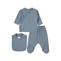 Civil Baby 3'lü Basic Zıbın Takımları - Mavi