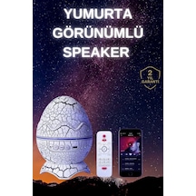 Yumurta Şeklinde Su Dalgalı Bluetooth Speaker Lamba Renkli Şarjlı Belirtilmemiş