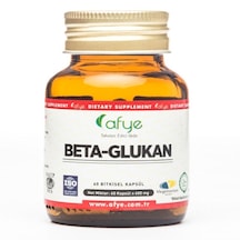 Afye Beta-Glukan 60 Kapsül 600 Mg Beta Glucan 498 Mg