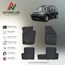 Dacia Duster 2009-2017 Uyumlu Havuzlu Oto Paspas 4x4