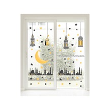 Ramazan Temalı Sticker Ramazan Ayı Cam Duvar Süsleri Dini Sticker İslam Ramazan Figürleri