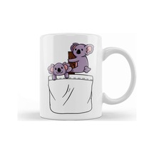 Kawaii Cute Koala Pocket Kupa Bardak Porselen Karışık