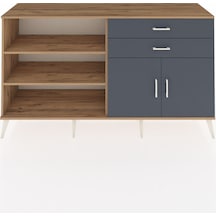 Hyperion Konsol 3 Raflı 2 Çekmeceli 2 Kapaklı 176x44x99 Çam-antra Çam-antrasit