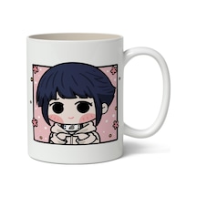 Naruto Hinata Anime Baskılı Beyaz Porselen Kupa Bardak Beyaz