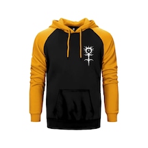Ghostemane Logo Sarı Renk Reglan Kol Kapşonlu Sweatshirt Sarı