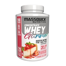 Gurme Whey Protein Çilekli Pasta Aromalı 2100g - 70 Servis Çilek