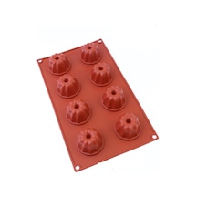 Siliko World Silikon Muffin Kek Pasta Kalıbı, Kahverengi Diğer