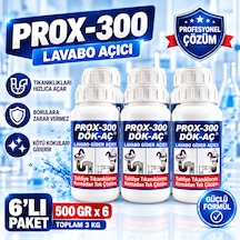 Prox -300 6'lı Dök-aç Lavabo-banyo-wc Gider Açıcı 500 Gr
