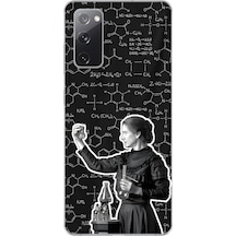 Samsung Galaxy S20 Fe Uyumlu Şeffaf Kılıf Marie Curie Tasarımlı