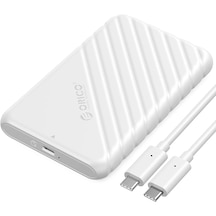 Orico 25PW1C-C3 Type-C to Type-C USB3.1 Gen1 6 Gbps 2.5”  SATA SSD Hard Disk Kutusu Beyaz