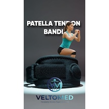 Tr Veltomed Patella Tendon Bandı Ayarlanabilir Diz Kapağı Patella Tendon Tamamlayıcı Dizlik, Futbolcu, Basketbolcu,