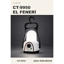 Cata Ct-9950 Şarjlı Gemici El Feneri Beyaz