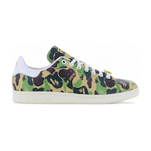 Adidas Stan Smith X Bape Koleksiyonluk Kadın Günlük Sneaker Haki Haki