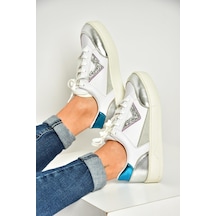 Fox Shoes U973727209 Beyaz/gümüş Spor Ayakkabı Sneakers Beyaz/gümüş-suni Deri Beyaz - Gümüş