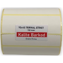 90X40 Termal Etiket Rulo Barkod Etiketi Kalite Barkod