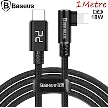 Baseus Mvp Elbow Type-C To Apple iPhone Uyumlu Pd 18W Hızlı Şarj Usb Kablo 1M (119548758)
