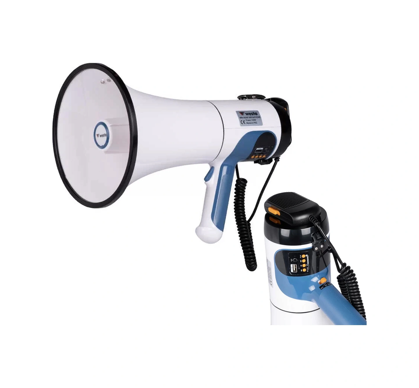 Powermaster Westa Wm-90ubt Usb-sd-aux-mp3-bluetooth Şarjlı Mikrofonlu 100 Watt Megafon