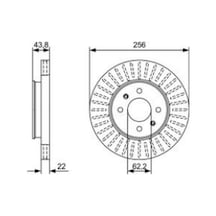Hyundai Accent 0986479W21 4 Bijon 256Mm Ön Fren Diski Bosch