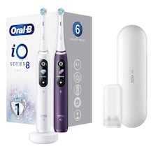 Oral-B iO8 Şarjlı Diş Fırçası Seti 2'li Beyaz - Mor