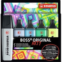 Stabilo Boss Original Arty Soğuk Renkler Işaretleme Kalem Seti 5'li Çok Renkli