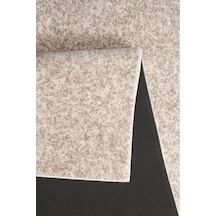 Plato Halı Parantez Saltanat Lüks Oturma Odası, Salon, Antre, Yıkanabilir Polyester Kaymaz Taban Krem Halı